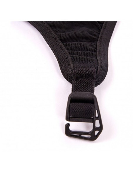 helmet holder - malla portacascos - blue ice