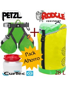 pack canyon club + formiga + bidon 3,5l - pack barrancos arnés con mochila y bidón
