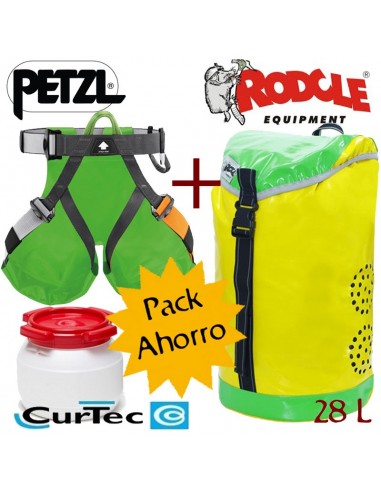 pack canyon club + formiga + bidon 3,5l - pack barrancos arnés con mochila y bidón