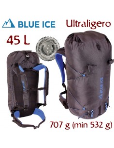 dragonfly 45l (black) - mochila alpinismo ultraligera - blue ice