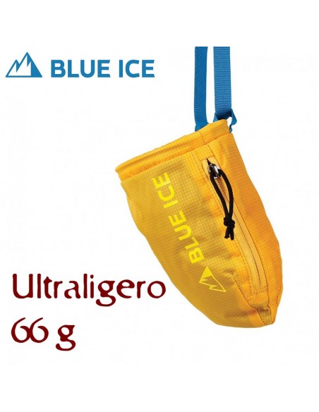 sender chalk bag (spectra yellow) - magnesera ultraligera - blue ice