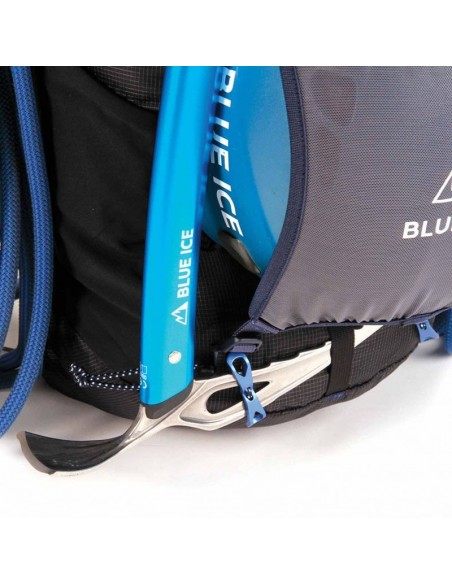 pack mochila dragonfly 25l (black) + arnés choucas pro - blue ice