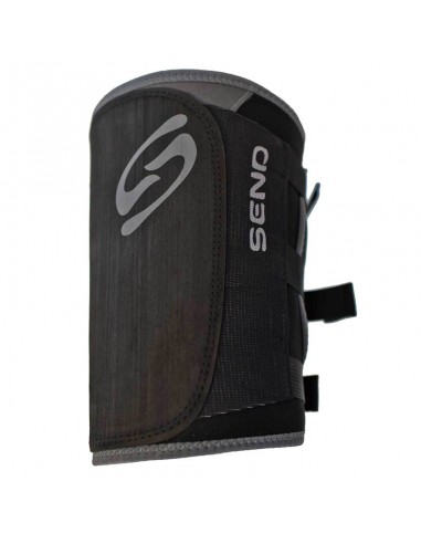 rodillera/muslera hebilla large slim (black) - send