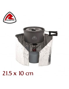 foil windshield tall 21.5x10cm - paravientos reflector - robens