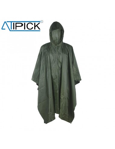 poncho antilluvia pvc (verde) - atipick