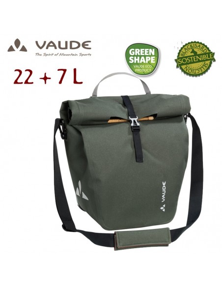 comyou back single ( olive ) - bolsa trasera 23+7l - vaude