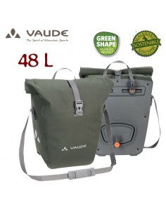 aqua back deluxe (olive) 48l - alforjas traseras (2 piezas de 24l) - vaude