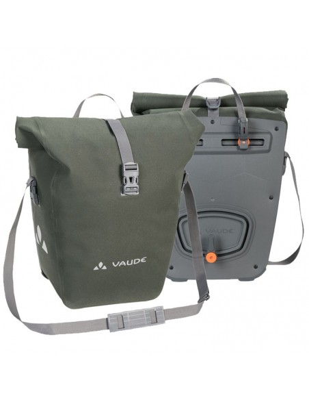 aqua back deluxe (olive) 48l - alforjas traseras (2 piezas de 24l) - vaude