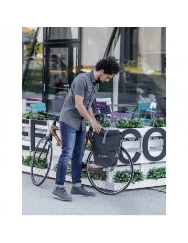 aqua back deluxe (olive) 48l - alforjas traseras (2 piezas de 24l) - vaude