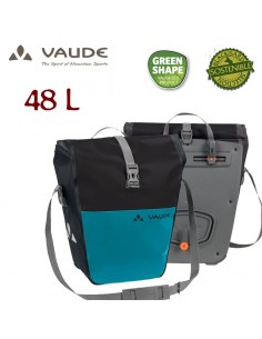 aqua back color ( black/alpine lake ) 48l - alforjas traseras ( 2 piezas 24l) - vaude