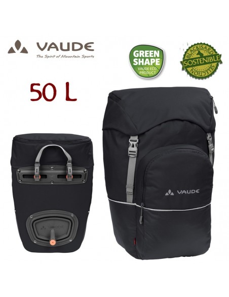 road master back (black) - alforjas traseras 50l - vaude