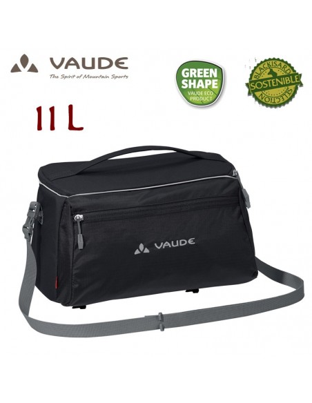 road master shopper (black) - bolsa para bicicleta 11l - vaude