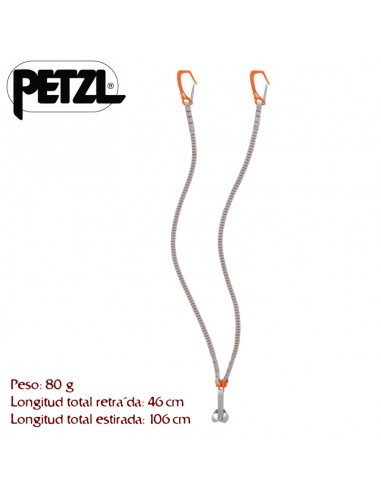 v-link dragonera doble para piolets técnicos - petzl