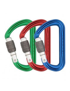 pack 3 shadow screwgate ( 3 colores ) - mosquetones rosca - dmm 2