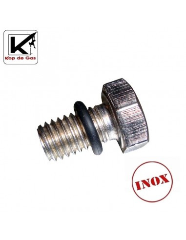 tornillo inoxidable m8 x 14mm + junta - kop de gas