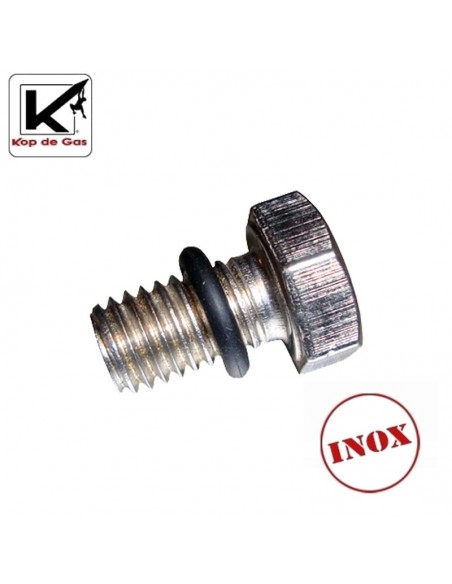 tornillo inoxidable m8 x 14mm + junta - kop de gas
