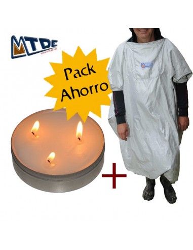 pack chaleco + vela supervivencia para espeleología - mtde