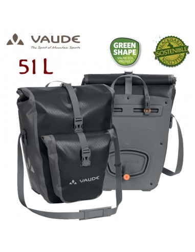 aqua back plus (black) 51l - alforjas traseras (2 piezas de 25l) - vaude