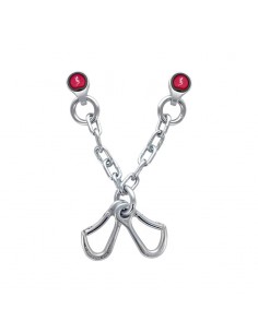 reunión de acero en v con anclajes r2 gym y 2 mosquetones draco key lock (d10mm) - fixe 2