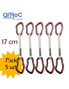 5 urano express - pack de 5 set express dyneema 17 cm - qi'rock