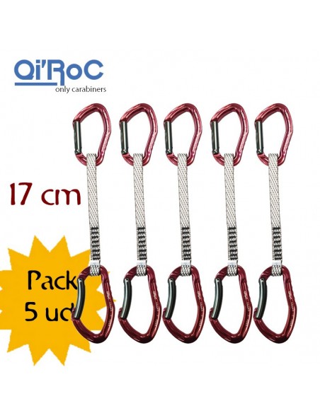 5 urano express - pack de 5 set express dyneema 17 cm - qi'rock