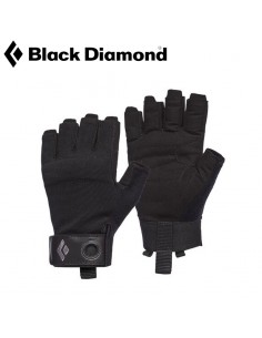 crag half-finger (negro) - guantes ferrata - black diamond