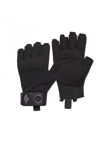 crag half-finger (negro) - guantes ferrata - black diamond