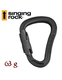 mosquetón bora triple lock negro - singing rock