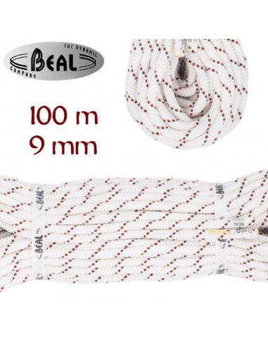 spelenium 9mm (bobina 100m) - cuerda semiestática espeleología - beal