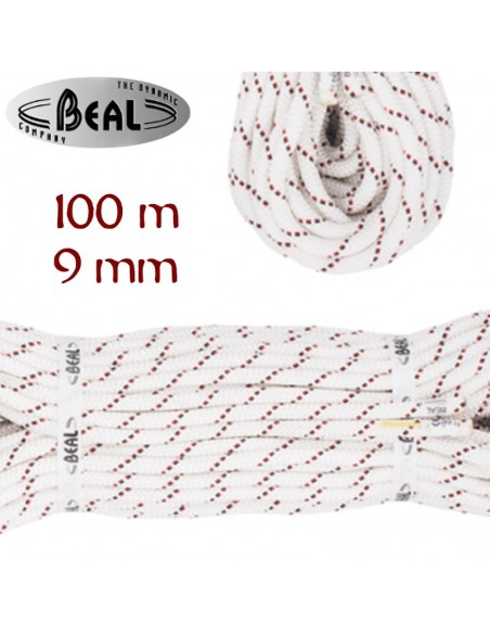 spelenium 9mm (bobina 100m) - cuerda semiestática espeleología - beal