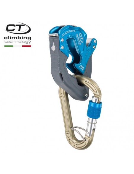 click up plus (azul) con mosquetón - climbing technology