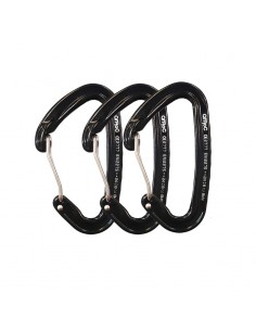 pack 3 wifi negro - mosquetón ultraligero gatillo alambre - qi'roc 2