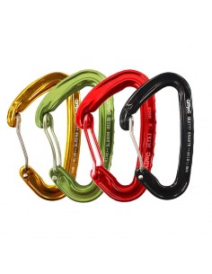 pack 4 wifi colores - mosquetón ultraligero gatillo alambre - qi'roc 2