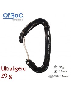 wifi negro - mosquetón ultraligero gatillo alambre - qi'roc