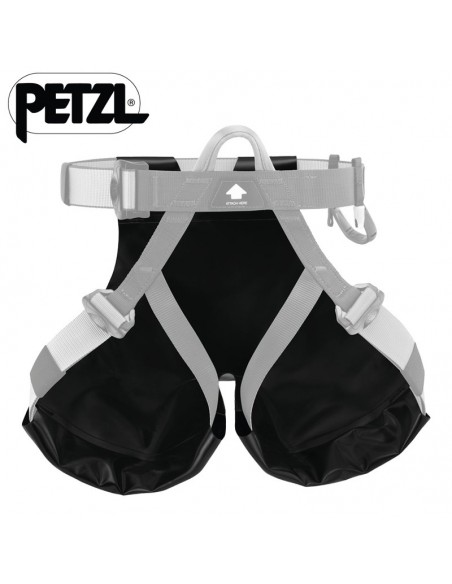 culera arnés canyon (negra) - recambio culera para arnes de barrancos - petzl