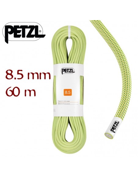 tango 8,5 mm amarillo (60m) - cuerda doble para escalada de largos itinerarios - petzl