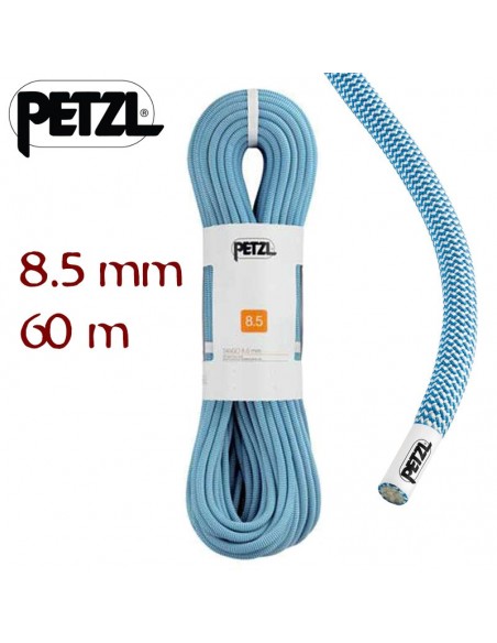 tango 8,5mm azul (60m) - cuerda doble para escalada de largos itinerarios - petzl