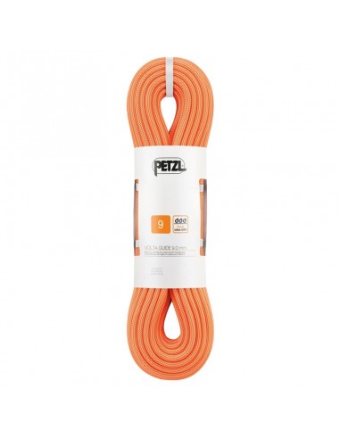 volta guide 9mm 30m (naranja) - cuerda triple homologación para alpinismo técnico - petzl