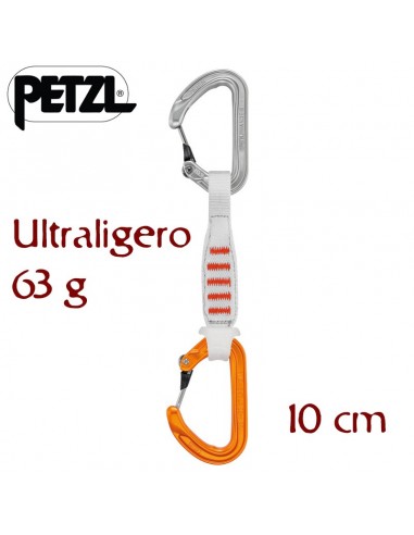 ange finesse 12 cm (s-s) - cintra express ultraligera para alpinismo - petzl