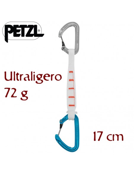 ange finesse 17 cm (s-l) - cinta express ultraligera para alpinismo - petzl