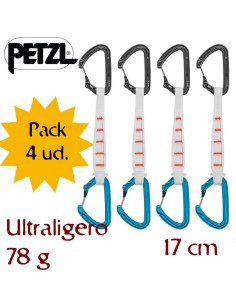 pack 4 ange finesse 17 cm (l-l) - cinta express ultraligera para alpinismo - petzl