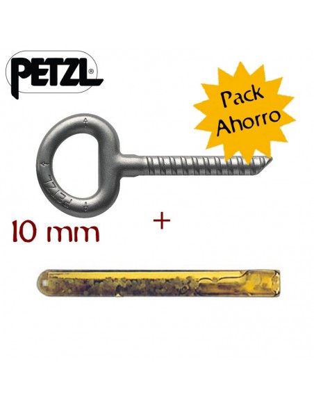 pack collinox con amapoule - conjunto de anclaje químico collinox y cola - petzl