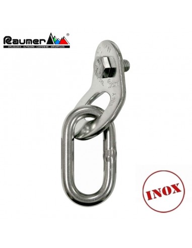 placa inox wing m8 con anillo paralelo - raumer