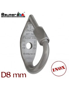 mini top inox. d8mm - anclaje para espeleologia - raumer