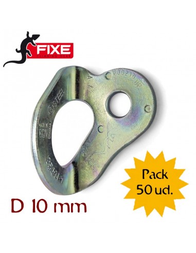 pack 50 fixe 1 d10mm - plaqueta acero ecotri - fixe