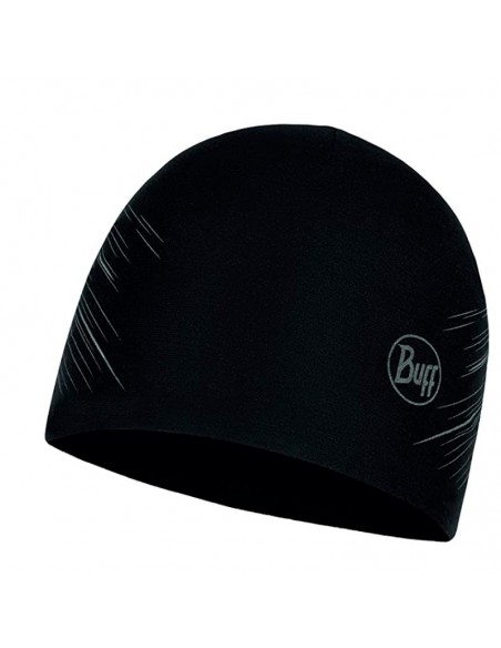 microfiber reversible hat r-solid black - Buff