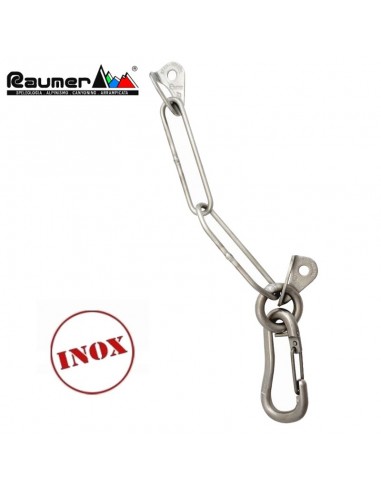 grupo descuelgue con mosquetón - reunión inoxidable - raumer