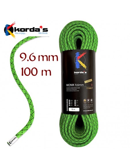 monik 9,6mm (100m) estability - cuerda dinamica - korda's