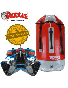 pack arnés target + bodengo 45 l - pack técnico de barrancos - kong/rodcle