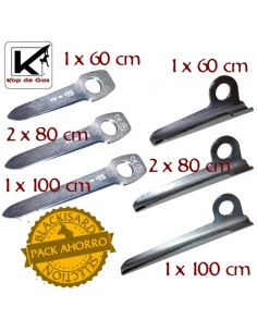 pack 8 pitones blandos - juego de pitones - kop de gas